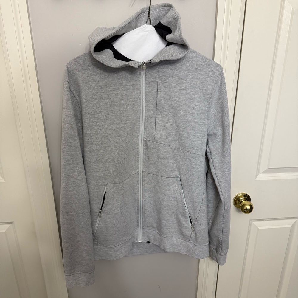 Lululemon Men’s Gray Zip-Up Hoodie XL